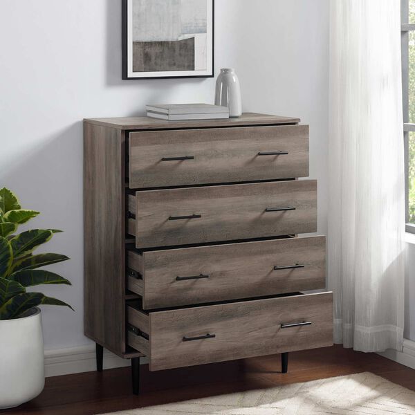 Savanna Gray Wash Four-Drawer Dresser, image 2