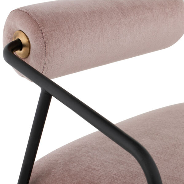 Cyrus Blush and Black Occasional Chair, image 4