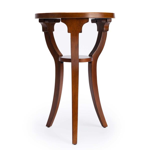 Evelyn Olive Ash Burl Round Accent Table, image 4