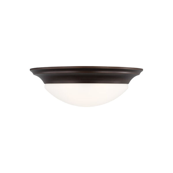 Nash Bronze Three-Light Ceiling Flush Mount without Bulbs, image 1