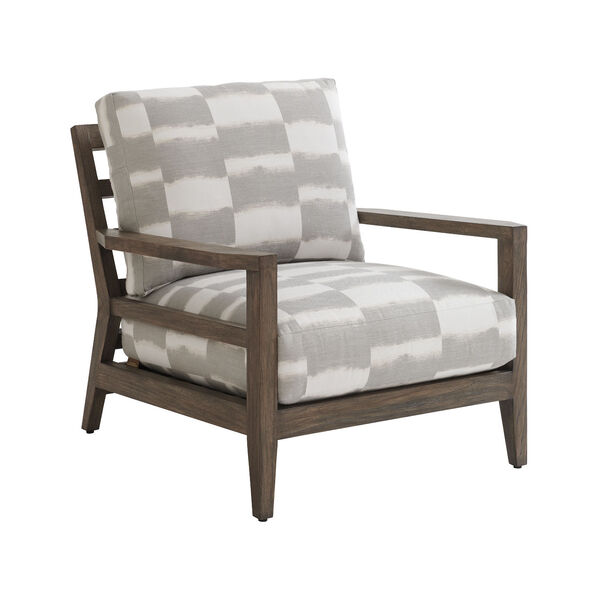 La Jolla Taupe, Gray and Patina Chair, image 1
