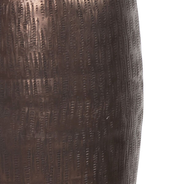 Deep Copper Howard Elliott Textured Deep Copper Aluminum Pinched Top Globe Vase, Small, image 4