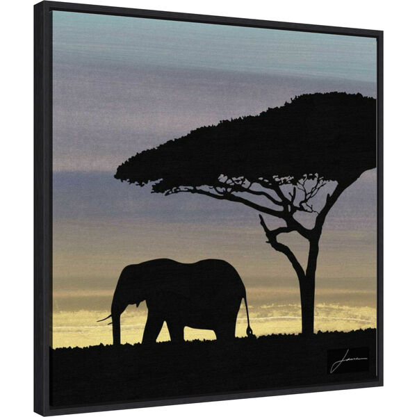 James Burghardt Black Savanna Elephant I 22 x 22 Inch Wall Art, image 2