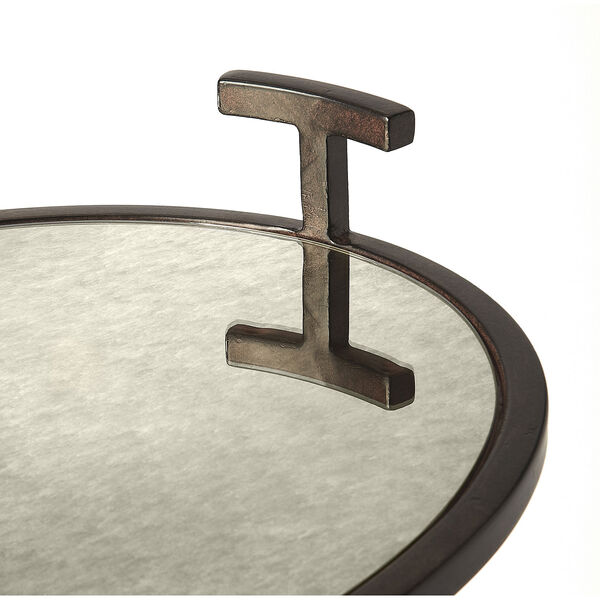 Ciro Mirrored and Metal Side Table, image 3