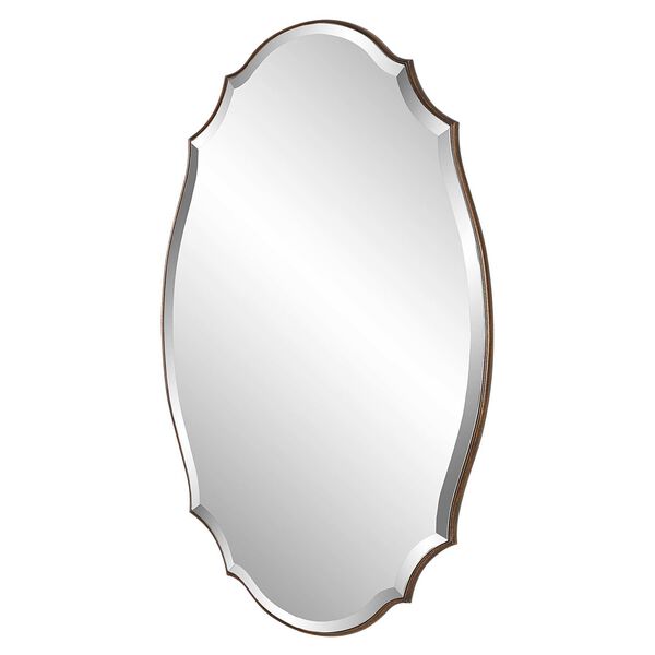Evelyn Gold and Silver Oval Wall Mirror, image 3