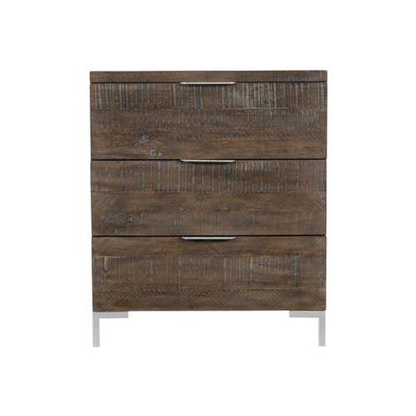 Logan Square Haines Sable Brown and Gray Mist 26-Inch Nightstand, image 1