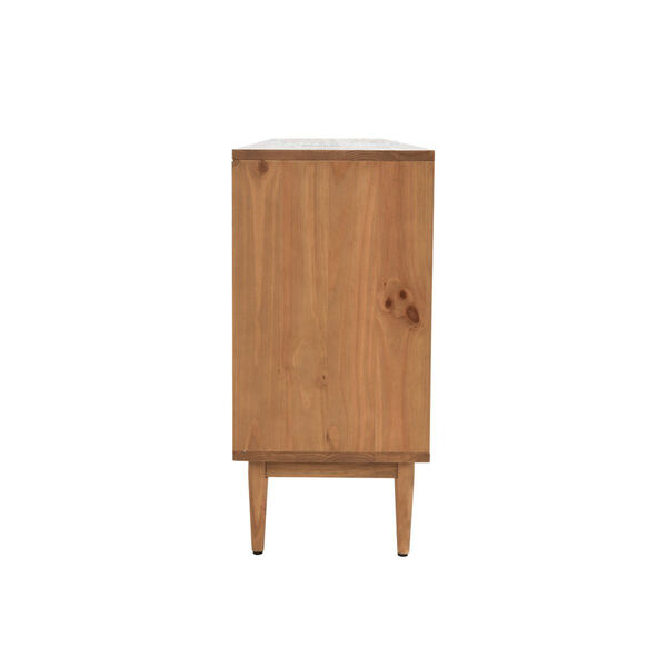 Edris Natural Brown Four-Door Accent Cabinet, image 6