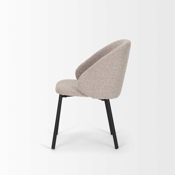 Shannon Taupe Boucle Fabric Dining Chair, image 3