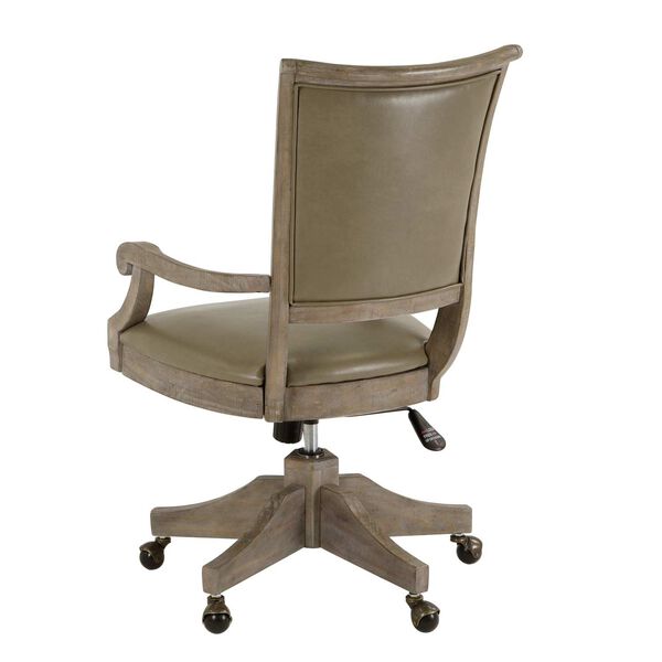 Lancaster Dove Tail Grey Fully Upholstered Swivel Chair, image 4