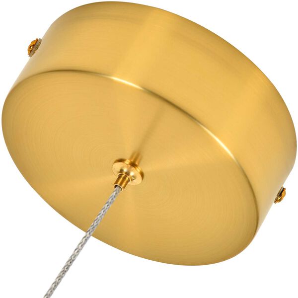 Capri Antique Brass Adjustable Integrated LED Pendant, image 6
