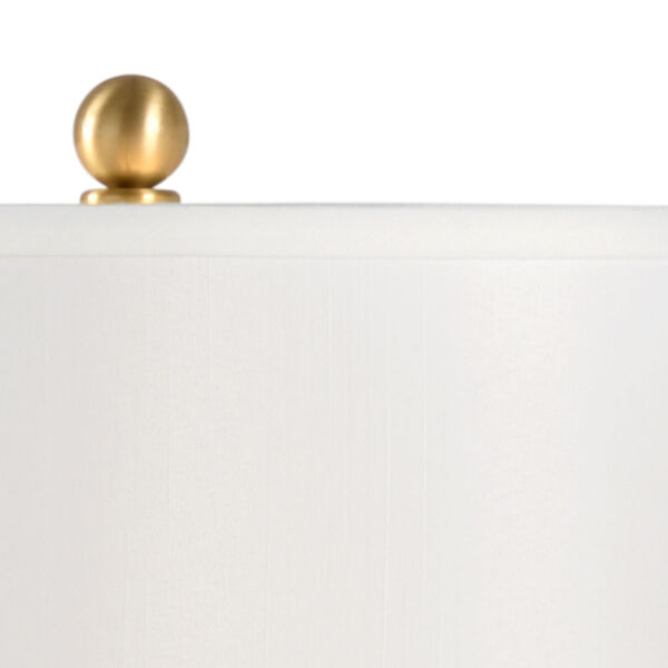 Swirl Natural White and Gold Table Lamp, image 3