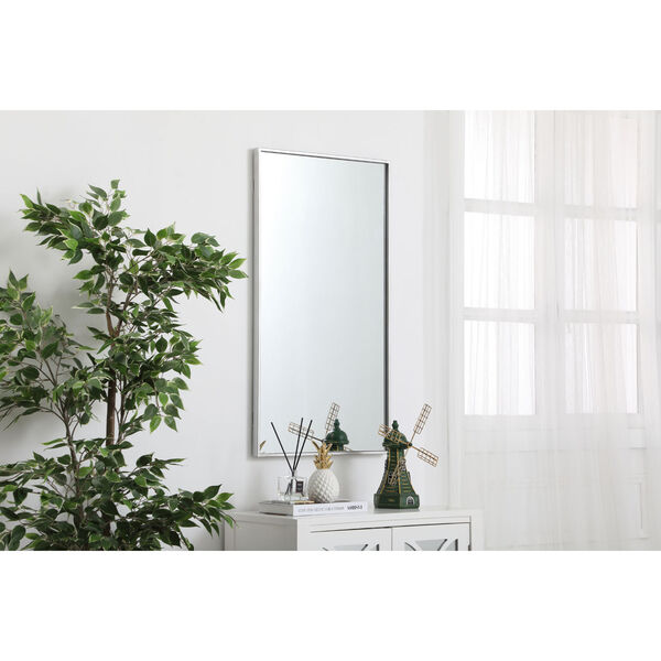 Eternity Silver 20-Inch Rectangular Mirror with Metal Frame, image 3
