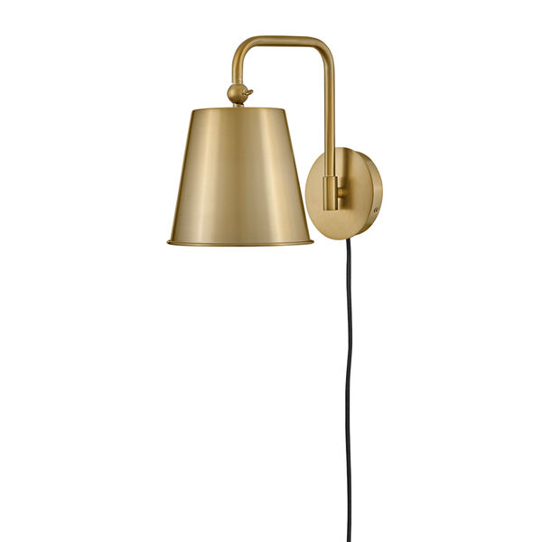 Blake Lacquered Brass One-Light Wall Sconce, image 2