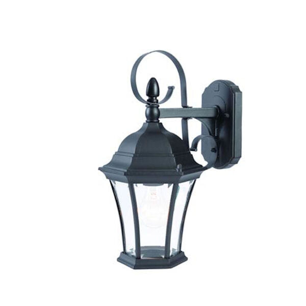 New Orleans Matte Black One-Light Wall Fixture, image 1