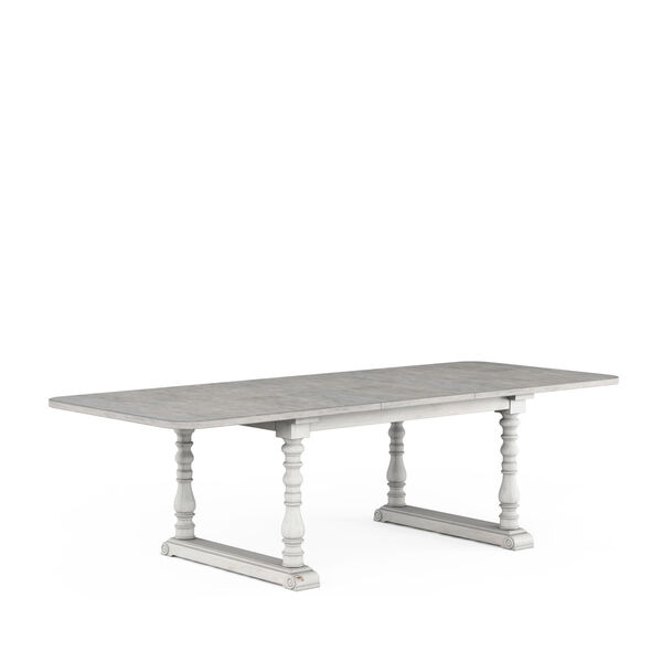 Somerton Gray and White Rectangular Dining Table, image 1