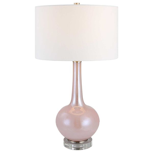 Rosa Pink and Brushed Nickel One-Light Table Lamp, image 1