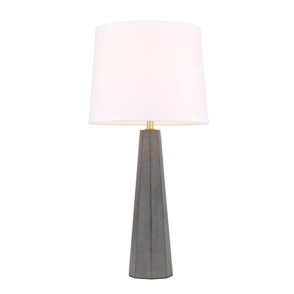 Airelle Brushed Brass and Grey One-Light Table Lamp, image 4