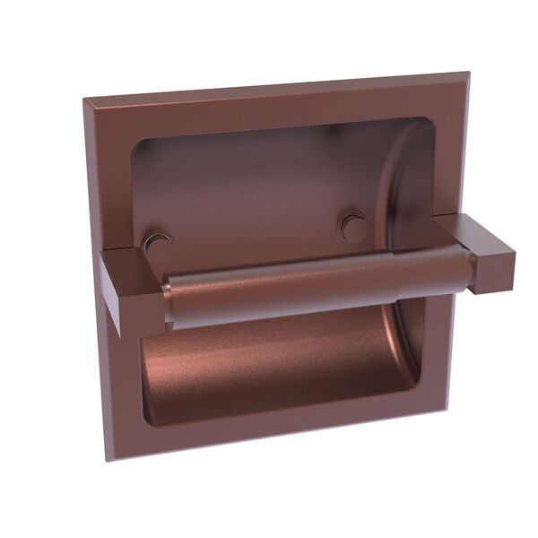 Montero Antique Copper Six-Inch Recessed Toilet Paper Holder, image 1