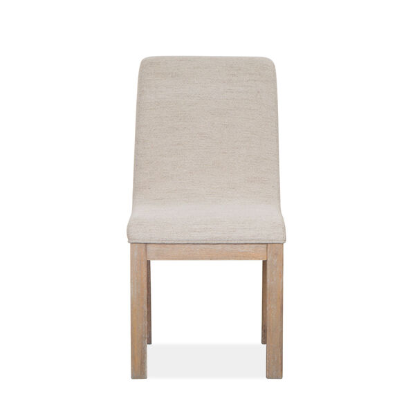 Ainsley Brown and White Upholstered Host Side Chair, image 5