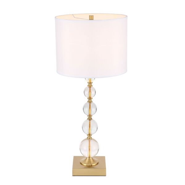 Erte Brushed Brass One-Light Table Lamp, image 6