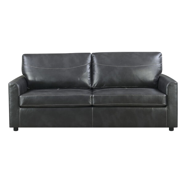 Selby Charcoal Gray 79-Inch Queen Sleeper Sofa with Pillow, image 5