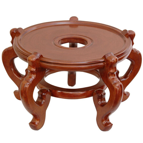 Rosewood Fishbowl Stand - Honey 10.5 Inch, image 2