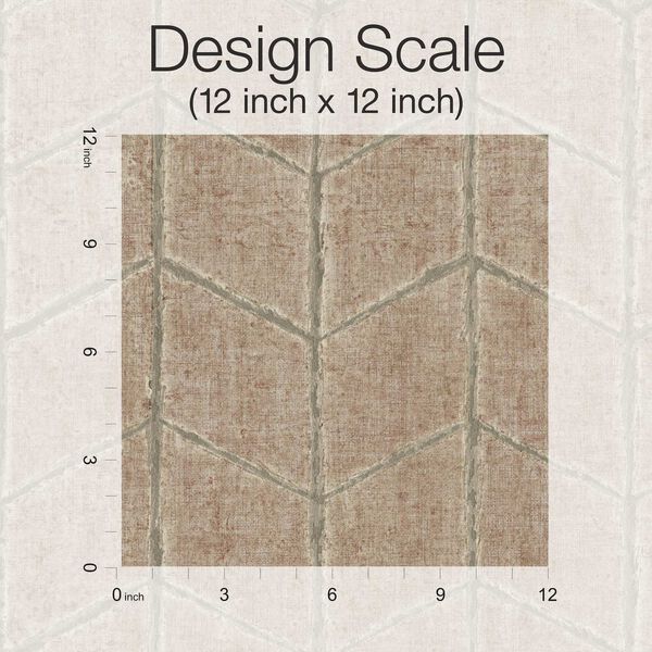 Flatiron Geometric Brick Wallpaper, image 4