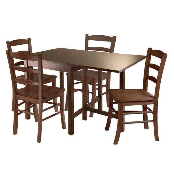 Lynden 5 Piece Dining Table with 4 Ladder Back Chairs, image 1