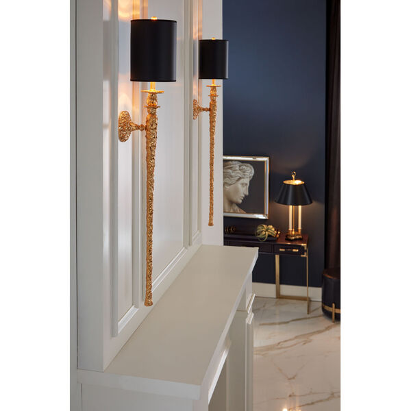 Gold One-Light  Stiletto Wall Sconce, image 4