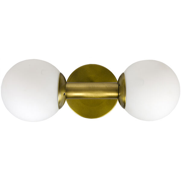 Antiope Antique Brass Two-Light Sconce, image 1
