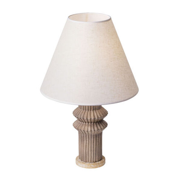 Primea Apothecary Gold Glazed Taupe One-Light Ceramic Table Lamp, image 2
