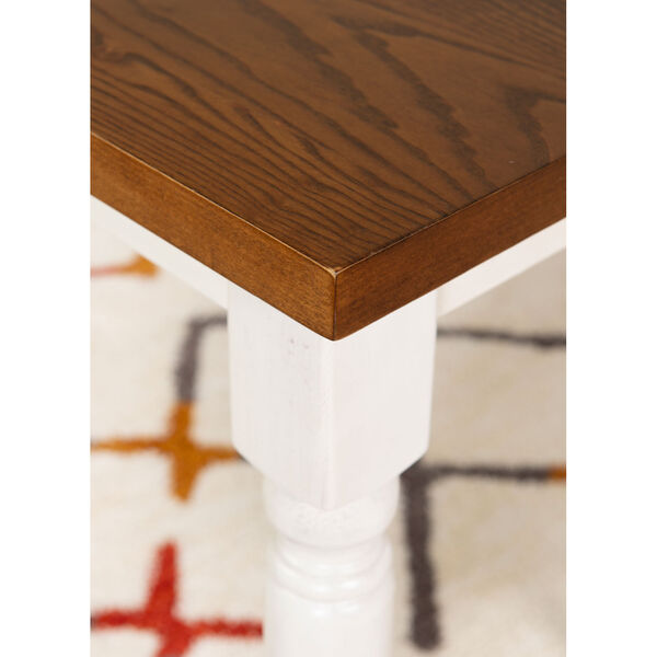 Mason White and Brown Dining Table, image 7