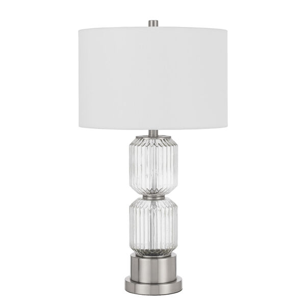 Bresso Brushed Steel One-Light Table Lamp, image 1