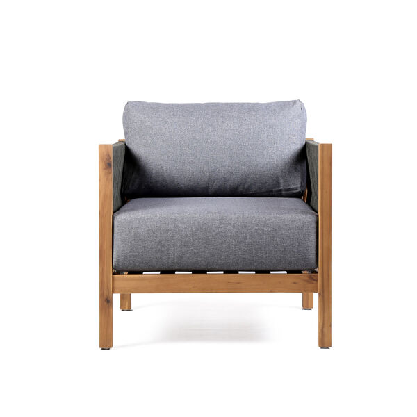 Sienna Eucalyptus Gray Outdoor Lounge Chair, image 2