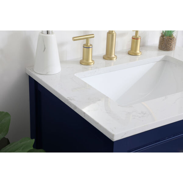 Sinclaire Blue 24-Inch Vanity Sink Set, image 5