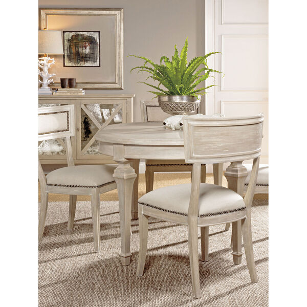 Cohesion Program Bianco Aperitif Round Oval Dining Table, image 3
