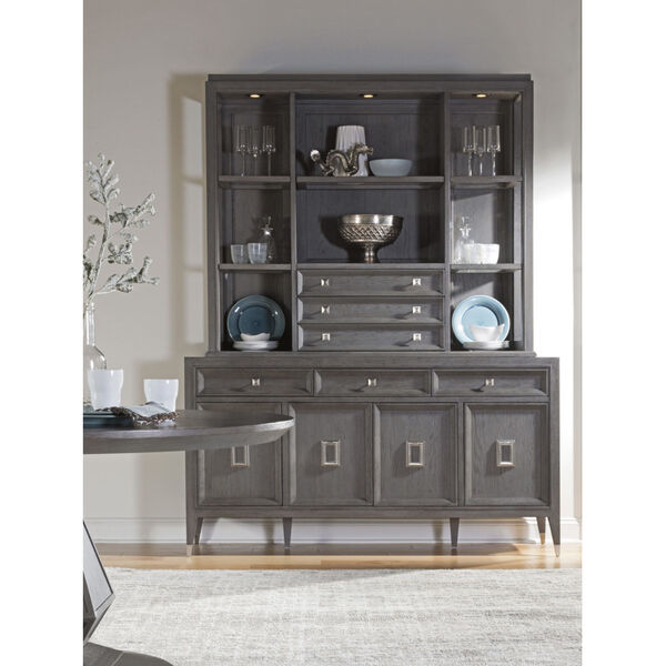 Signature Designs Gray and Brushed Nickel Appellation Buffet, image 3