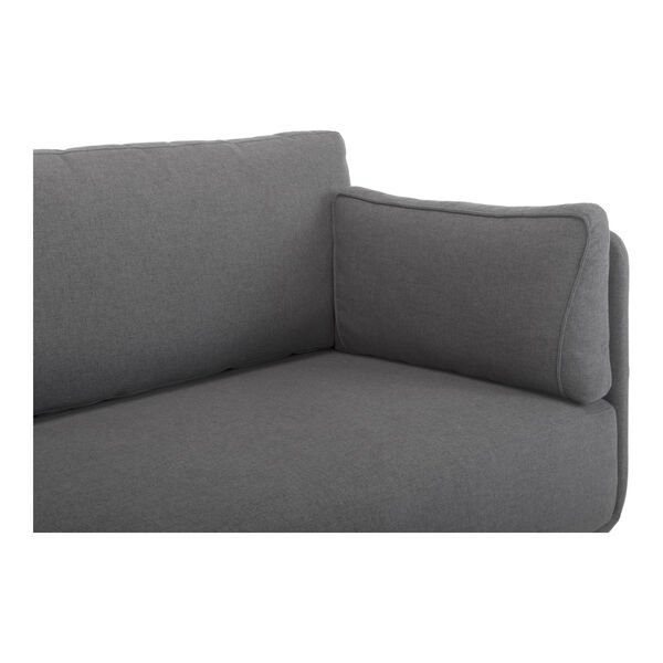 Rodrigo Anthracite and Black 4-Seater Sofa with Foam Cushion, image 6