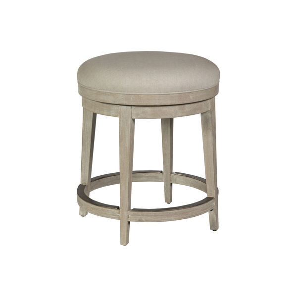 Cohesion Program Cream White Cecile Backless Swivel Counter Stool, image 1