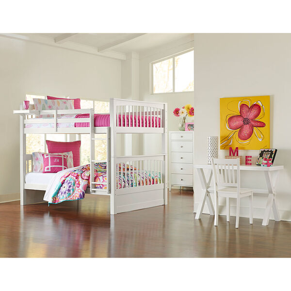 Pulse White Full Bunk Bed, image 1