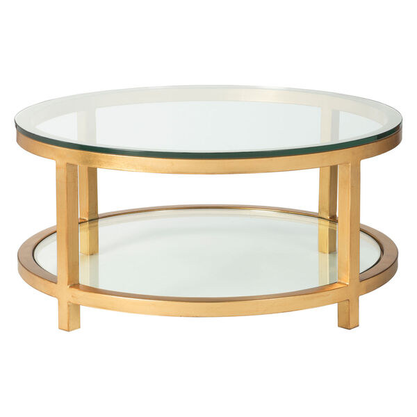 Metal Designs Gold Per Se Round Cocktail Table, image 2