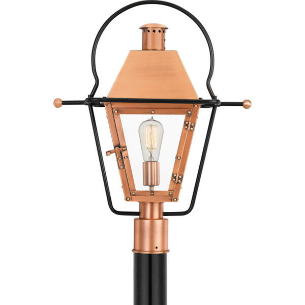 Rue De Royal Aged Copper One-Light Outdoor Post Lantern, image 4