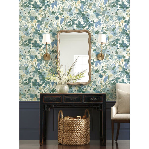 Rifle Paper Co. Blue and White Garden Party Wallpaper, image 1