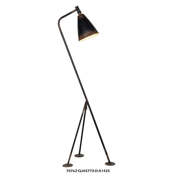 Jennings Rustic Black Floor Lamp, image 1