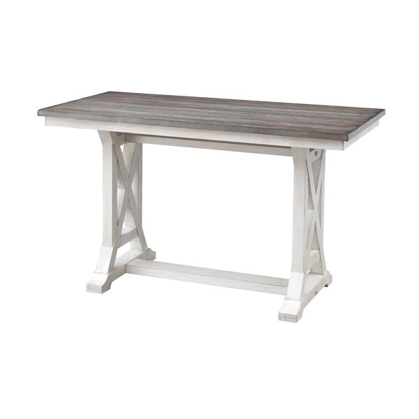 Bar Harbor Cream and Natural Counter Height Dining Table, image 1