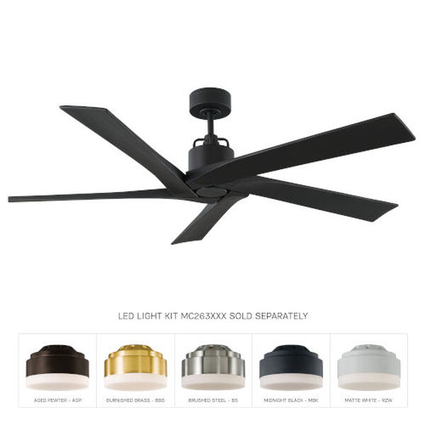Aspen Midnight Black 56-Inch Indoor Outdoor Ceiling Fan, image 2