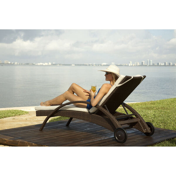 Soho Canvas Aruba Chaise Lounge with Cushion, image 3