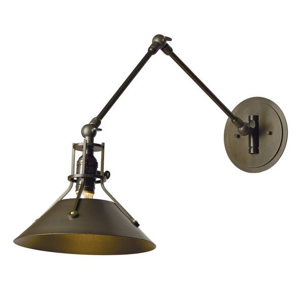 Henry Bronze One-Light Wall Sconce with Bronze Accents, image 1