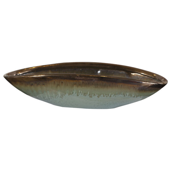 Iroquois Brown and Green 16-Inch Glaze Bowl, image 3