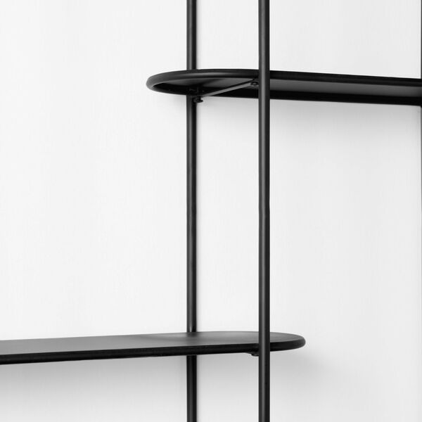 Decimus Black Three-Tiered Shelf, image 5
